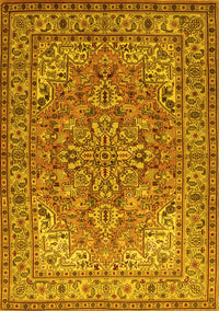 Persian Yellow Traditional Rug, tr947yw