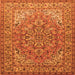 Serging Thickness of Persian Orange Traditional Rug, tr947org