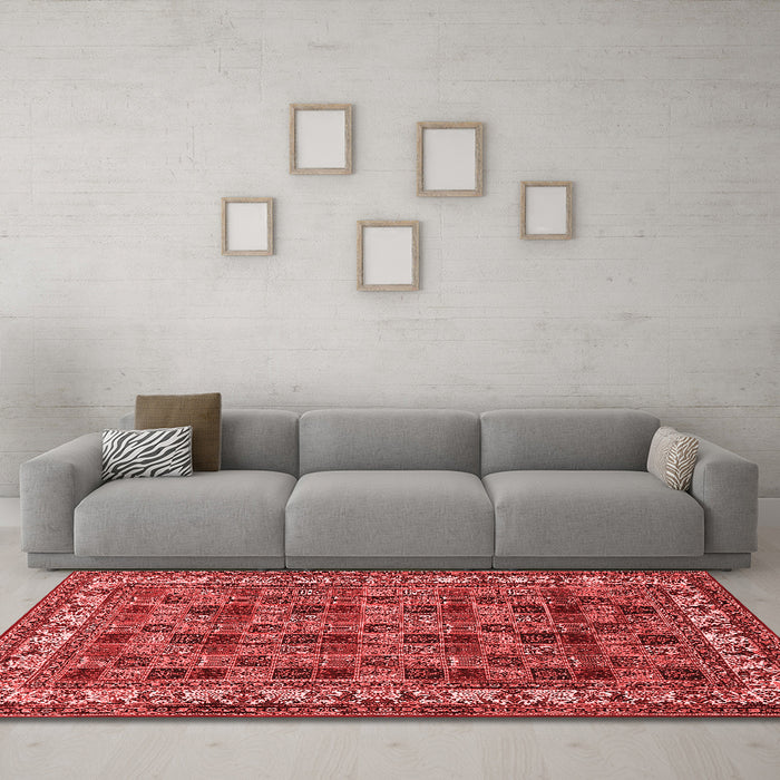 Traditional Red Washable Rugs