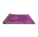 Sideview of Medallion Pink Traditional Rug, tr949pnk