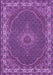 Medallion Purple Traditional Rug, tr949pur