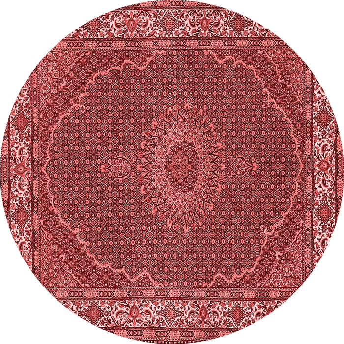 Machine Washable Medallion Red Traditional Rug, wshtr949red