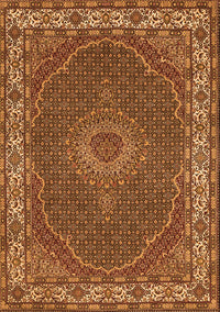 Medallion Orange Traditional Rug, tr949org