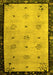 Oriental Yellow Asian Inspired Rug, tr94yw