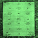 Square Oriental Emerald Green Asian Inspired Rug, tr94emgrn