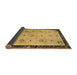 Sideview of Oriental Brown Asian Inspired Rug, tr94brn