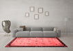 Asian Inspired Red Washable Rugs