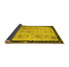 Sideview of Oriental Yellow Asian Inspired Rug, tr94yw