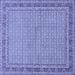 Square Persian Blue Traditional Rug, tr950blu