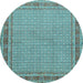 Round Persian Light Blue Traditional Rug, tr950lblu