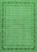 Machine Washable Persian Emerald Green Traditional Area Rugs, wshtr950emgrn