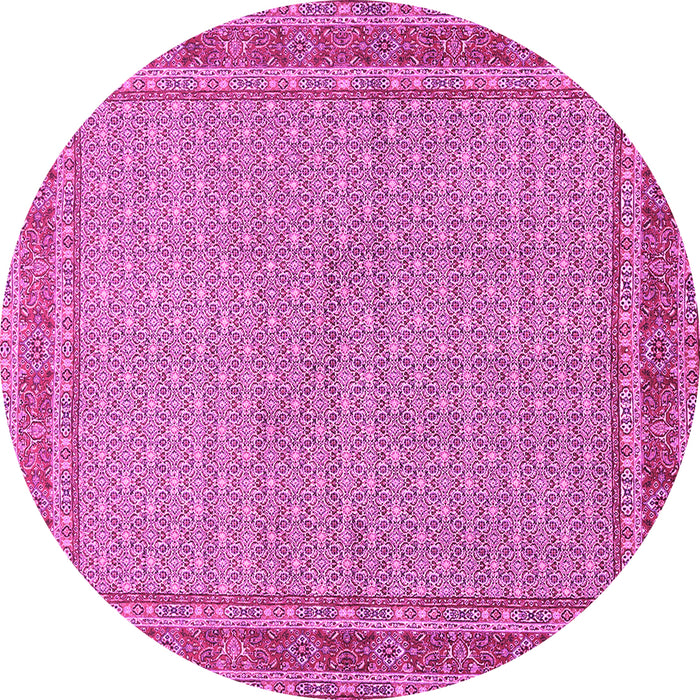 Round Persian Pink Traditional Rug, tr950pnk