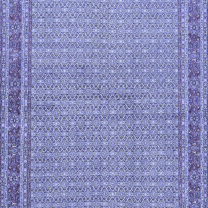 Machine Washable Persian Blue Traditional Rug, wshtr950blu