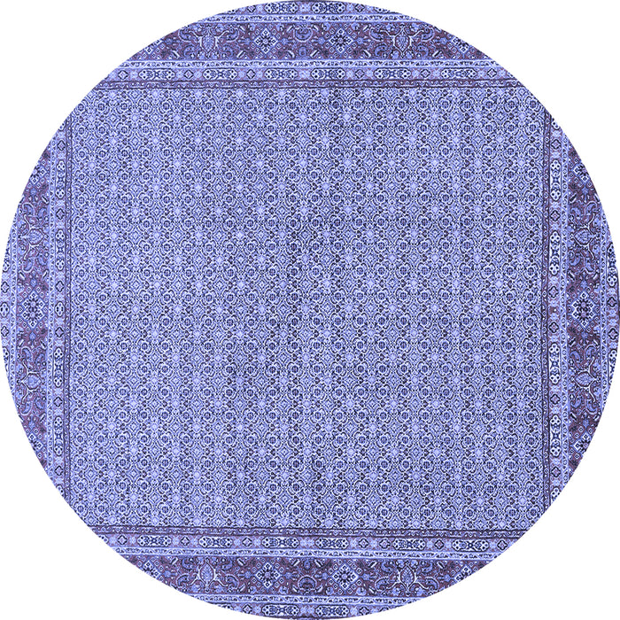 Round Persian Blue Traditional Rug, tr950blu