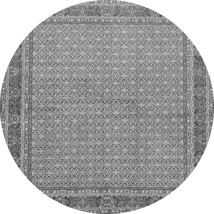 Machine Washable Persian Gray Traditional Rug, wshtr950gry
