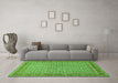 Machine Washable Persian Green Traditional Area Rugs in a Living Room,, wshtr950grn