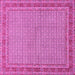 Square Persian Pink Traditional Rug, tr950pnk