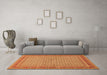 Machine Washable Persian Orange Traditional Area Rugs in a Living Room, wshtr950org