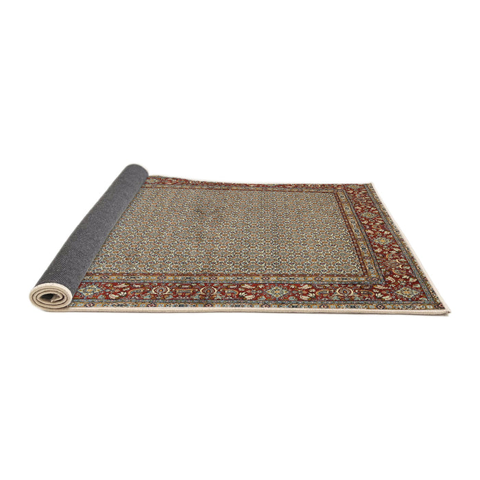 Sideview of Traditional Light French Beige Brown Persian Rug, tr951