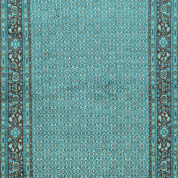 Machine Washable Persian Light Blue Traditional Rug, wshtr951lblu