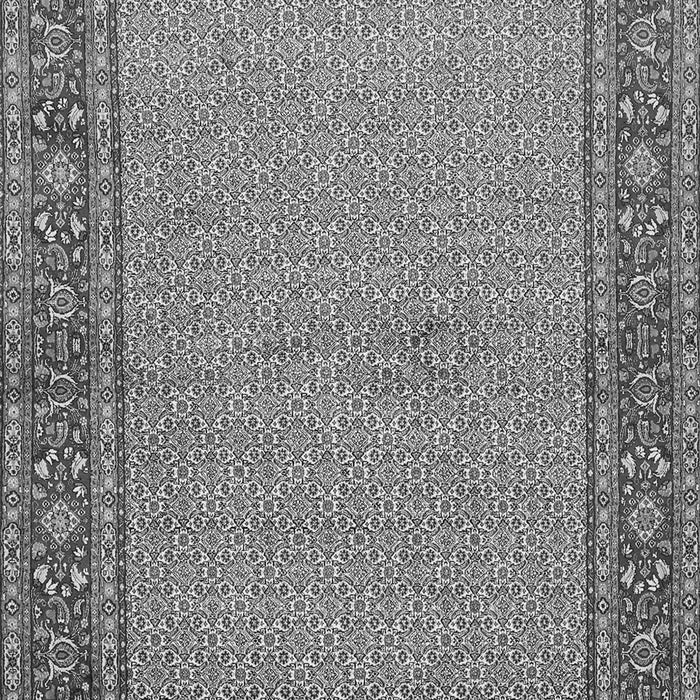 Serging Thickness of Machine Washable Persian Gray Traditional Rug, wshtr951gry
