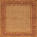 Serging Thickness of Persian Orange Traditional Rug, tr951org