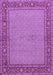 Machine Washable Persian Purple Traditional Area Rugs, wshtr951pur