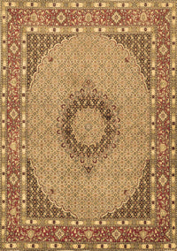 Medallion Brown Traditional Rug, tr952brn