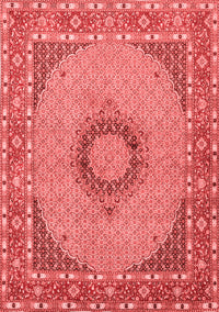 Medallion Red Traditional Rug, tr952red