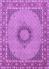 Medallion Purple Traditional Rug, tr952pur