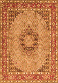 Medallion Orange Traditional Rug, tr952org