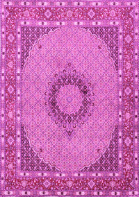 Medallion Pink Traditional Rug, tr952pnk