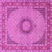 Square Medallion Pink Traditional Rug, tr952pnk