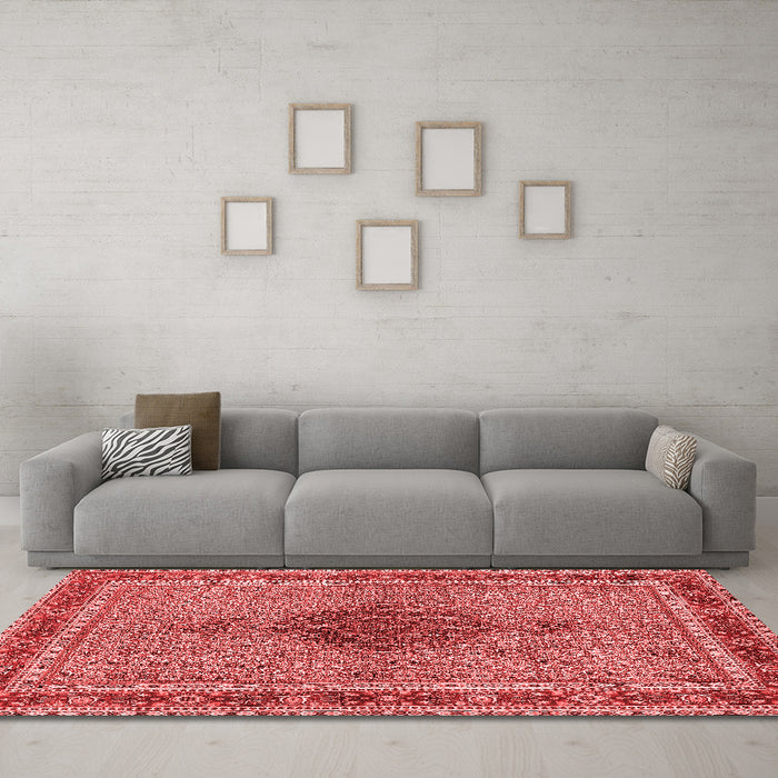 Traditional Red Washable Rugs
