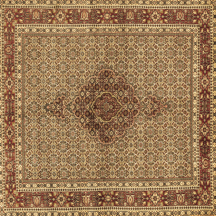 Square Machine Washable Persian Brown Traditional Rug, wshtr953brn