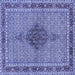 Square Persian Blue Traditional Rug, tr953blu