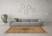 Machine Washable Persian Brown Traditional Rug in a Living Room,, wshtr953brn