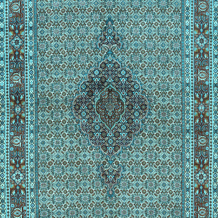 Machine Washable Persian Light Blue Traditional Rug, wshtr953lblu