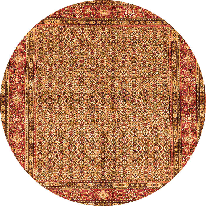 Machine Washable Persian Orange Traditional Area Rugs, wshtr954org