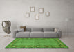 Machine Washable Persian Green Traditional Area Rugs in a Living Room,, wshtr954grn