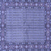 Square Persian Blue Traditional Rug, tr954blu