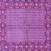 Square Machine Washable Persian Purple Traditional Area Rugs, wshtr954pur