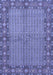 Machine Washable Persian Blue Traditional Rug, wshtr954blu