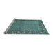 Sideview of Machine Washable Persian Light Blue Traditional Rug, wshtr954lblu