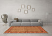Machine Washable Persian Orange Traditional Area Rugs in a Living Room, wshtr954org