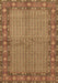 Machine Washable Persian Brown Traditional Rug, wshtr954brn