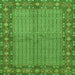 Serging Thickness of Persian Green Traditional Rug, tr954grn