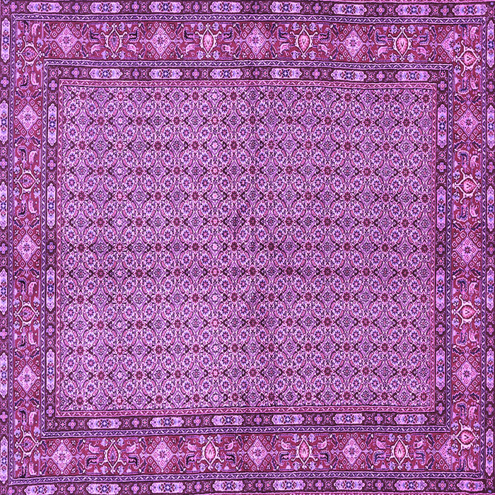 Square Persian Purple Traditional Rug, tr954pur