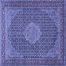 Square Persian Blue Traditional Rug, tr955blu