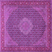 Square Persian Purple Traditional Rug, tr955pur